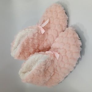 BOGO Pink Fuzzy Bootie Slippers